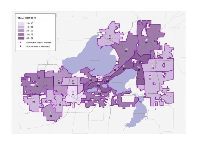 Geographic diversity of city boards, commissions, committees